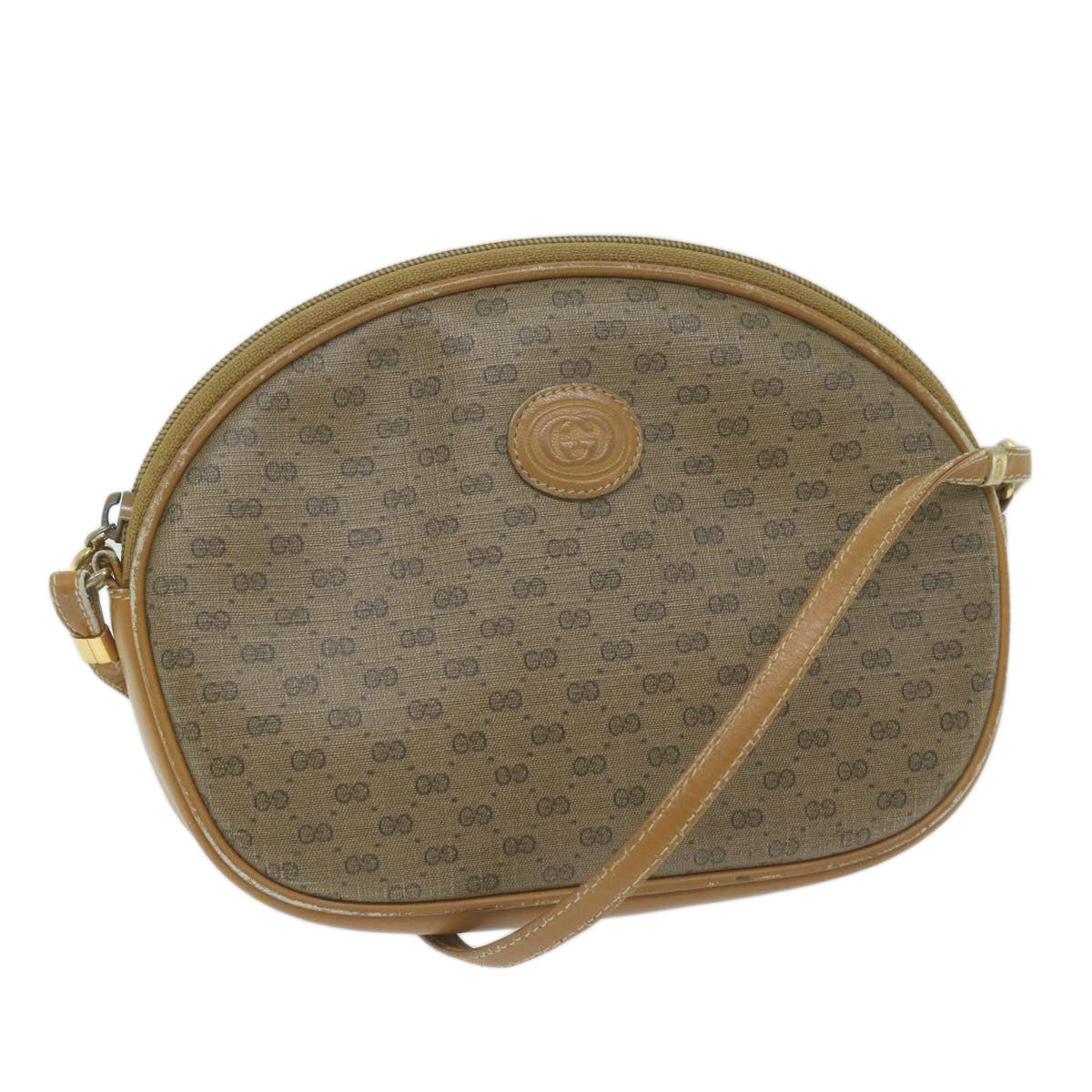 GUCCI Micro GG Supreme Shoulder Bag PVC Beige 007 084 0094  th4525