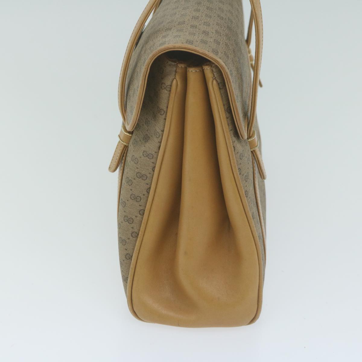 GUCCI Micro GG Supreme Hand Bag PVC Leather Beige 000 46 4857  th4558