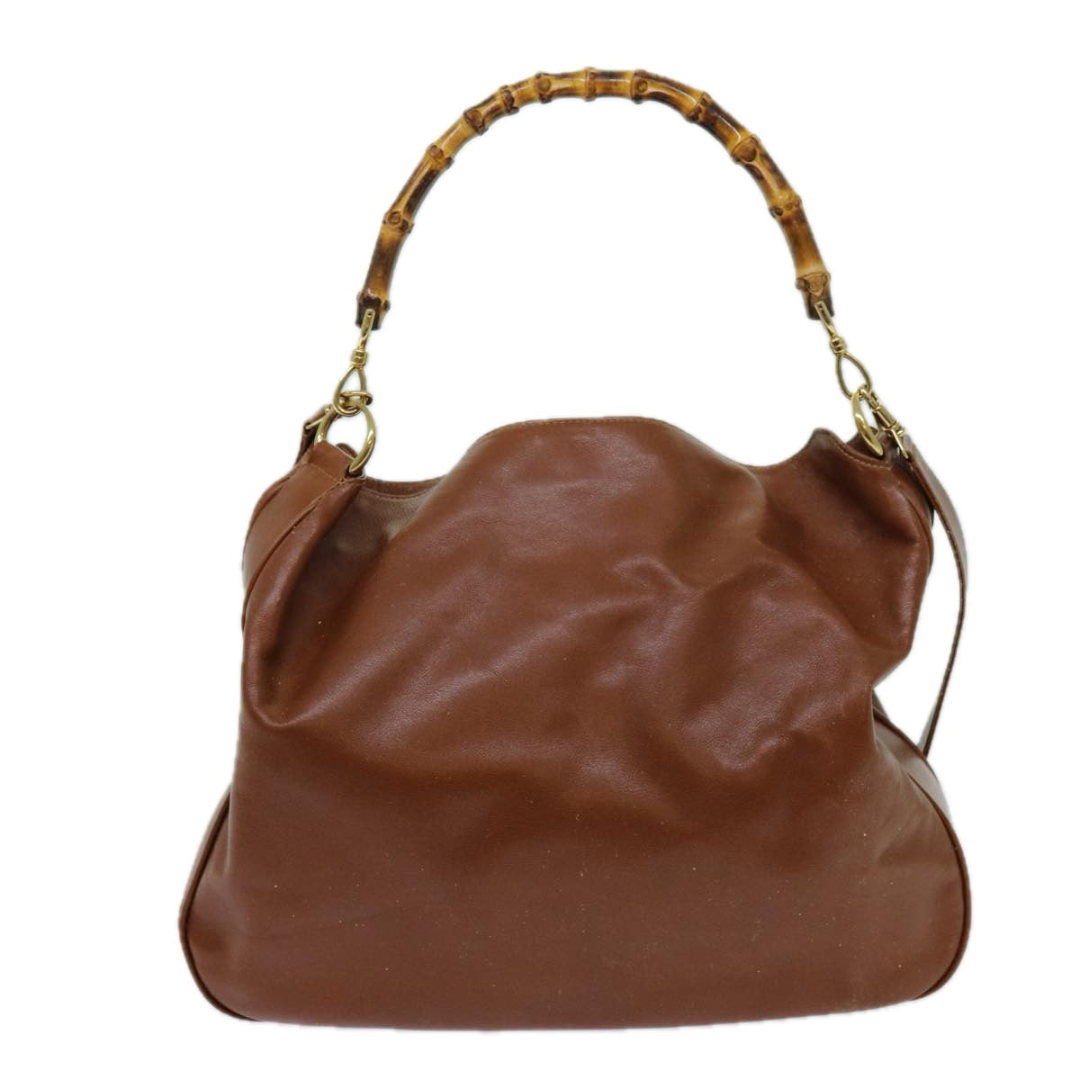 Luxury Gucci Trending 2025 Bamboo Hand Bag Leather 2way Brown 001 7265 1577  th4632
