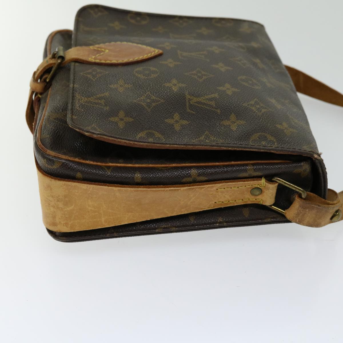 LOUIS VUITTON Monogram Cartouchiere GM Shoulder Bag M51252 LV th4707