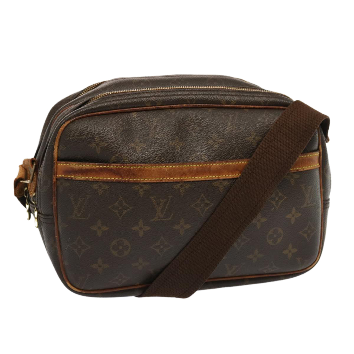 LOUIS VUITTON Monogram Reporter PM Shoulder Bag M45254 LV th4709