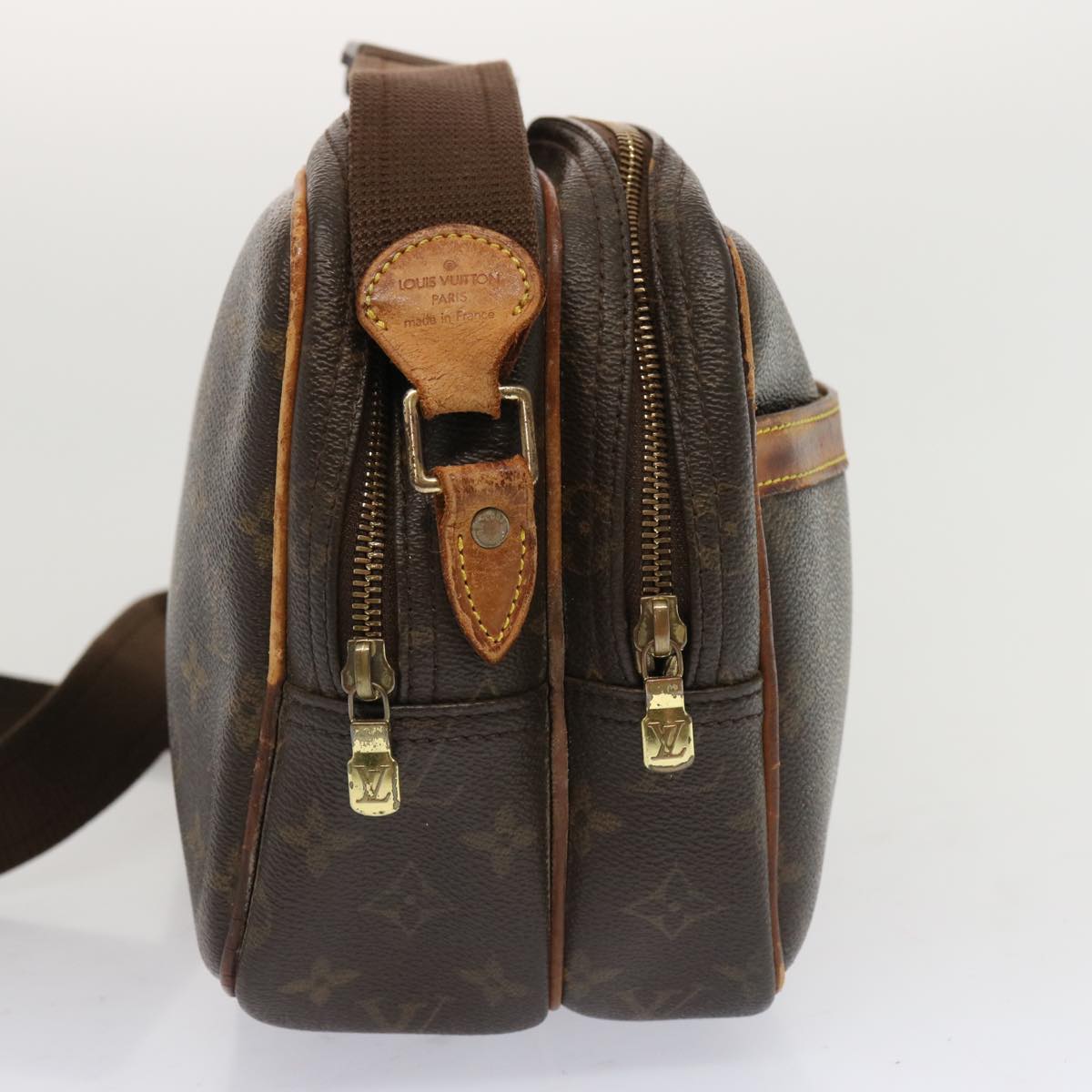 LOUIS VUITTON Monogram Reporter PM Shoulder Bag M45254 LV th4709