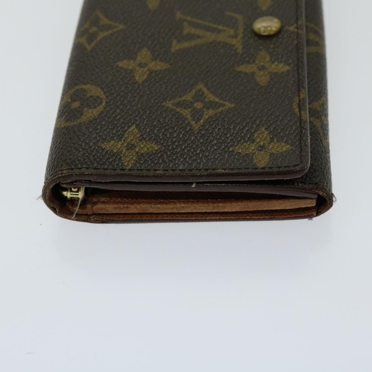 LOUIS VUITTON Monogram Porte Monnaie Billets Tresor Wallet M61730 LV th4715