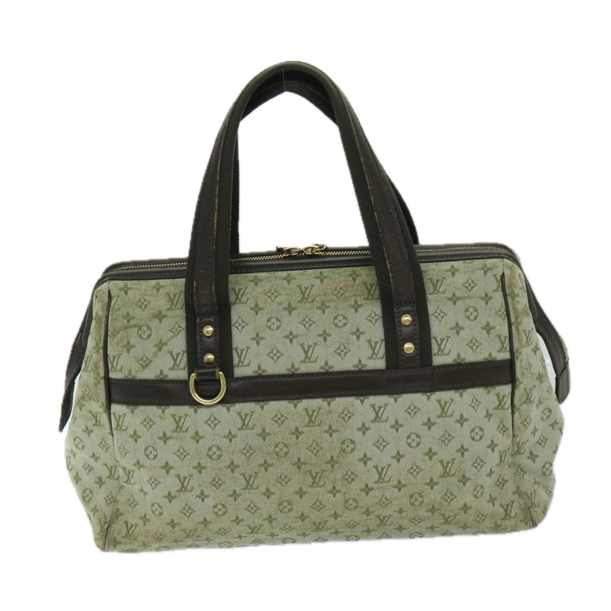 LOUIS VUITTON Monogram Mini Josephine GM Hand Bag Khaki M92310 LV th4721