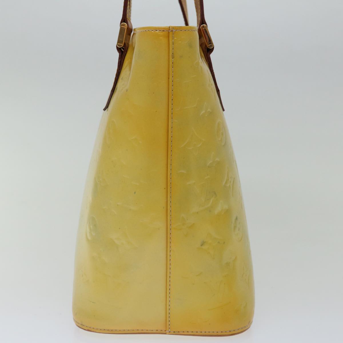 LOUIS VUITTON Monogram Vernis Houston Hand Bag Gris M91053 LV th4768