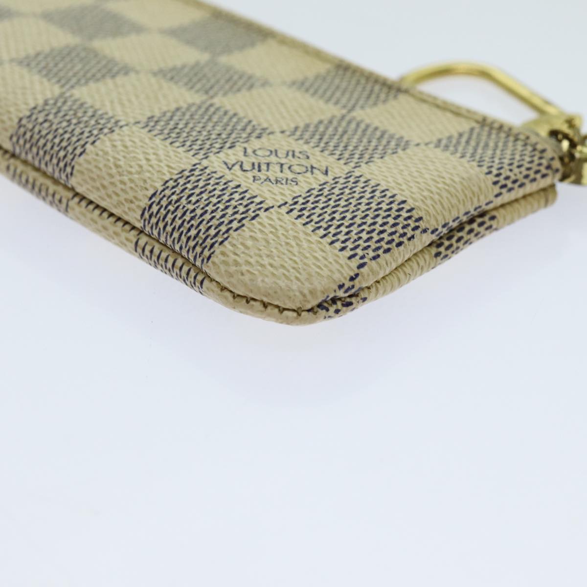 LOUIS VUITTON Damier Azur Pochette Cles Coin Purse N62659 LV th4773