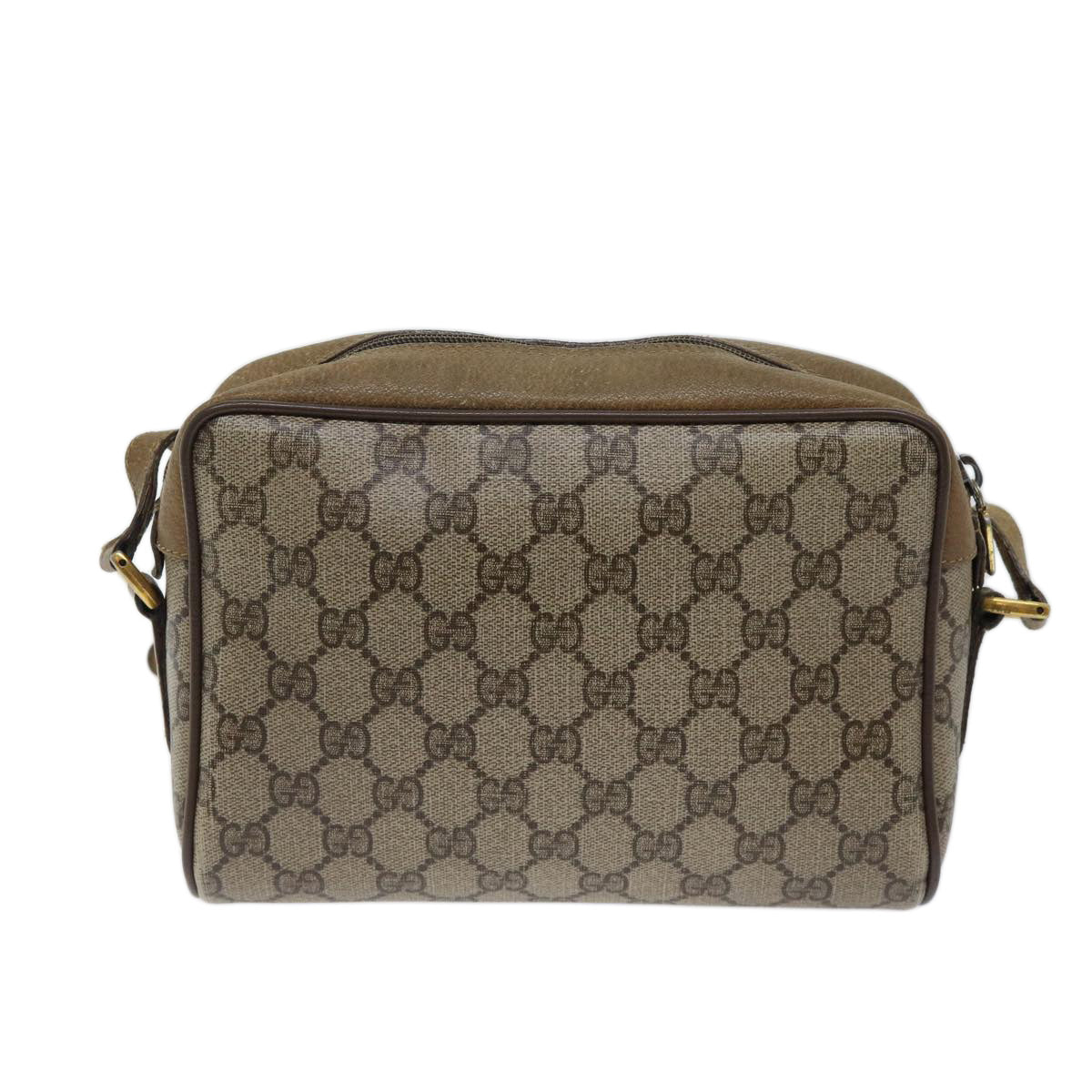 Luxury Gucci Trending 2025 GG Supreme Web Sherry Line Shoulder Bag PVC Beige 56 02 087  th4779