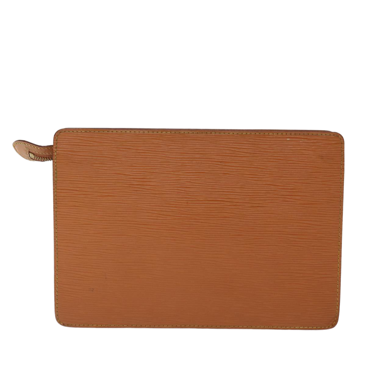 LOUIS VUITTON Epi Pochette Homme Bag Brown Zipang gold M52528 LV th4899