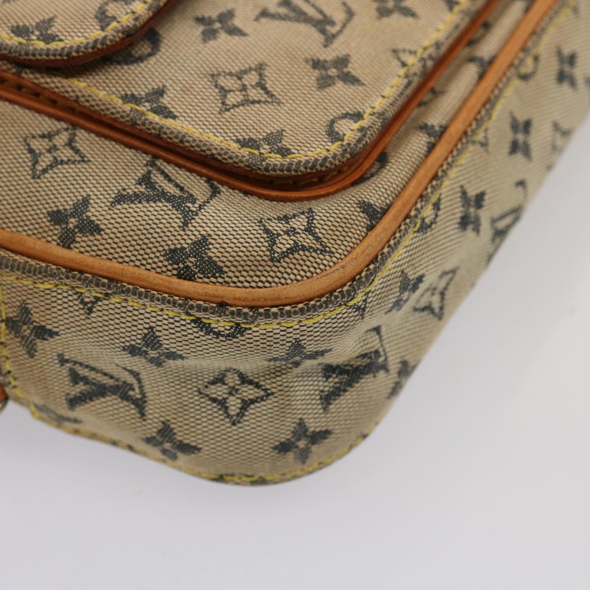 LOUIS VUITTON Monogram Mini Juliet MM Shoulder Bag Blue M92004 LV th4905