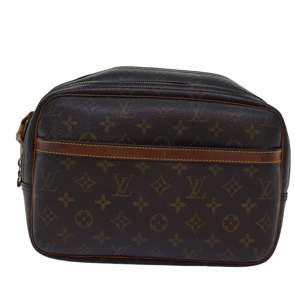 LOUIS VUITTON Monogram Reporter PM Shoulder Bag M45254 LV th4919