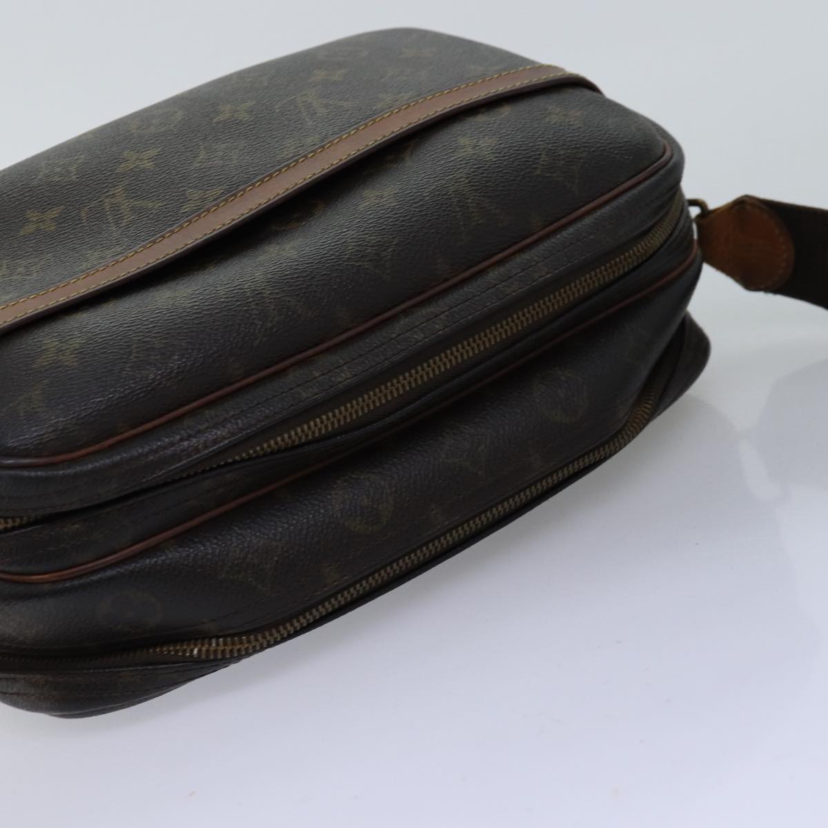LOUIS VUITTON Monogram Reporter PM Shoulder Bag M45254 LV th4919