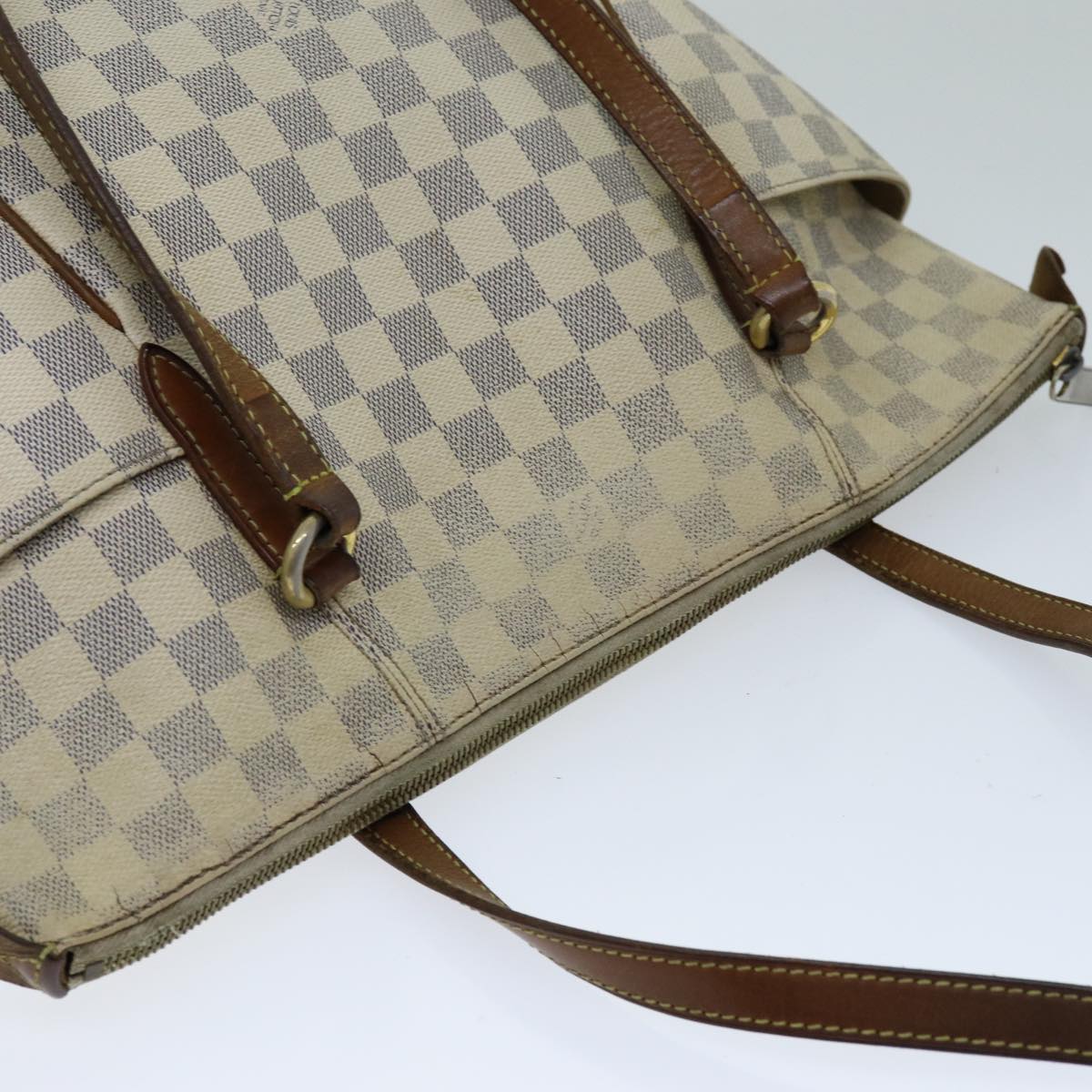 LOUIS VUITTON Damier Azur Totally MM Tote Bag N51262 LV th4930