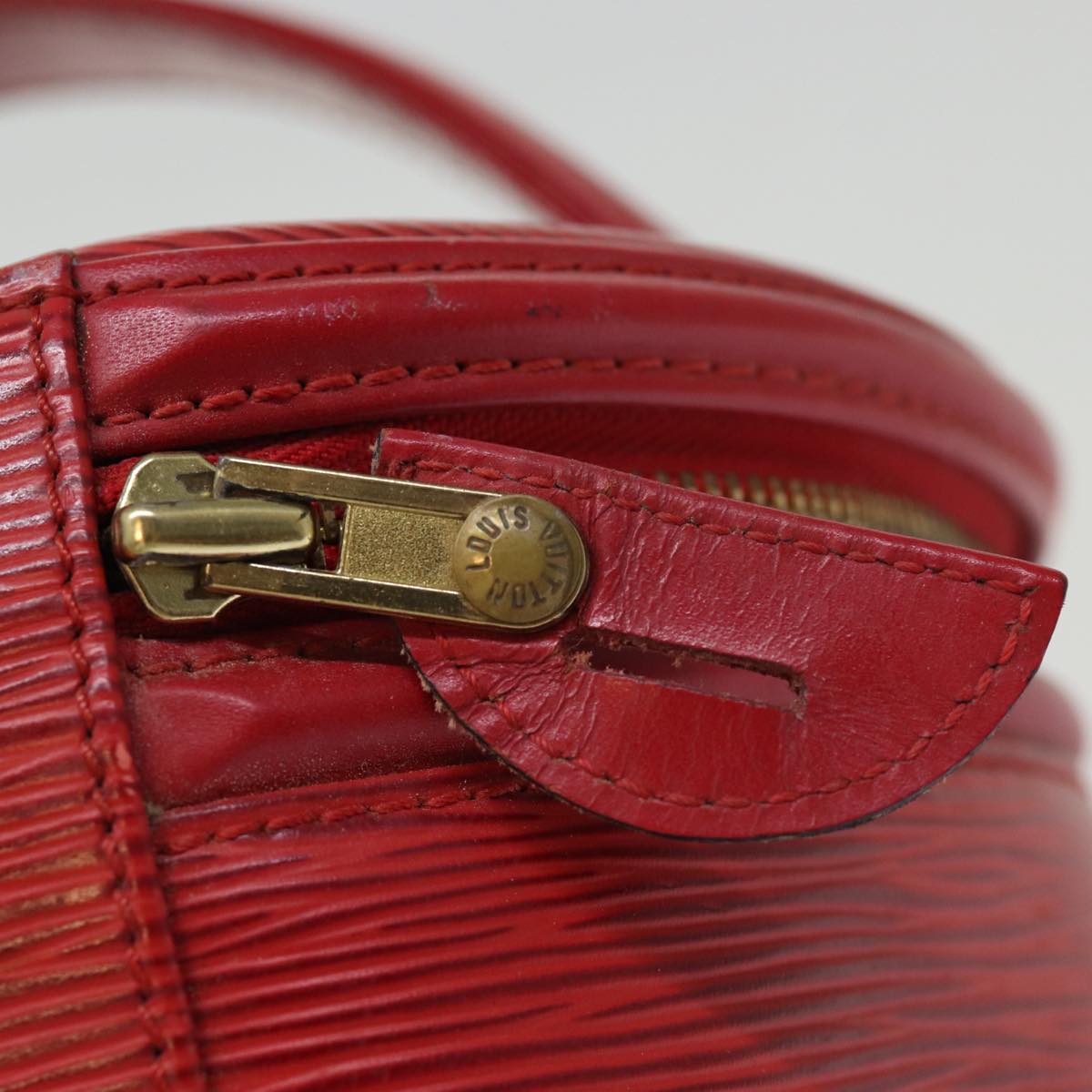 LOUIS VUITTON Epi Cannes Hand Bag Red M48037 LV th4931