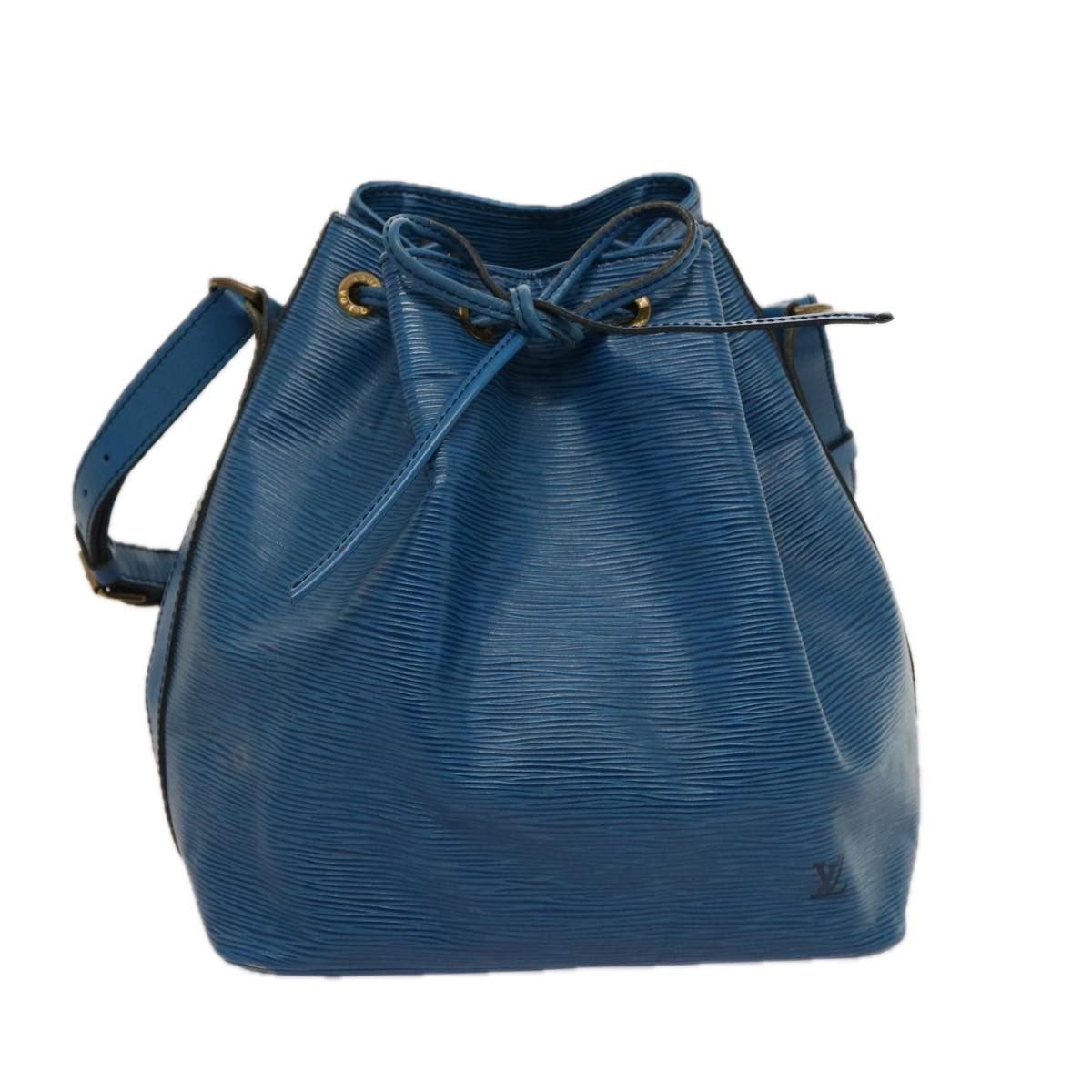 LOUIS VUITTON Epi Petit Noe Shoulder Bag Blue M44105 LV th4933