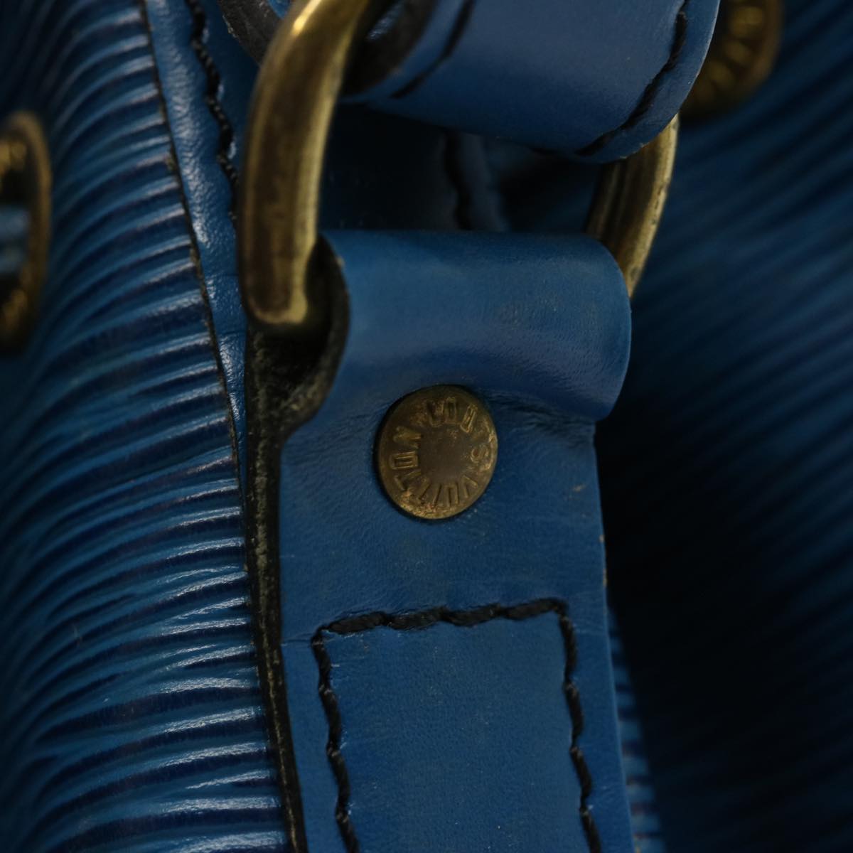 LOUIS VUITTON Epi Petit Noe Shoulder Bag Blue M44105 LV th4933