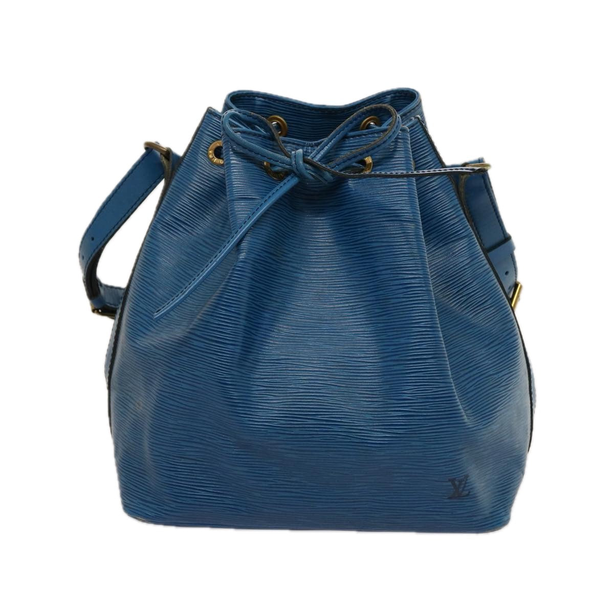 LOUIS VUITTON Epi Petit Noe Shoulder Bag Blue M44105 LV th4933