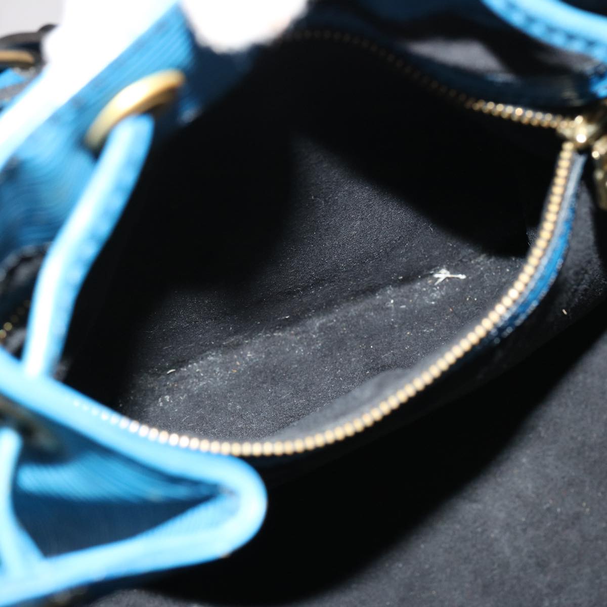 LOUIS VUITTON Epi Petit Noe Shoulder Bag Blue M44105 LV th4933