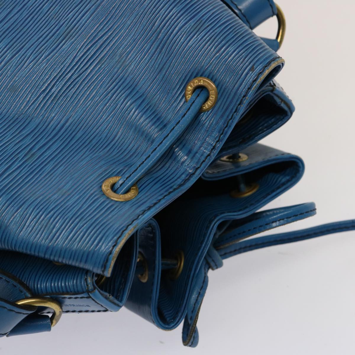LOUIS VUITTON Epi Petit Noe Shoulder Bag Blue M44105 LV th4933