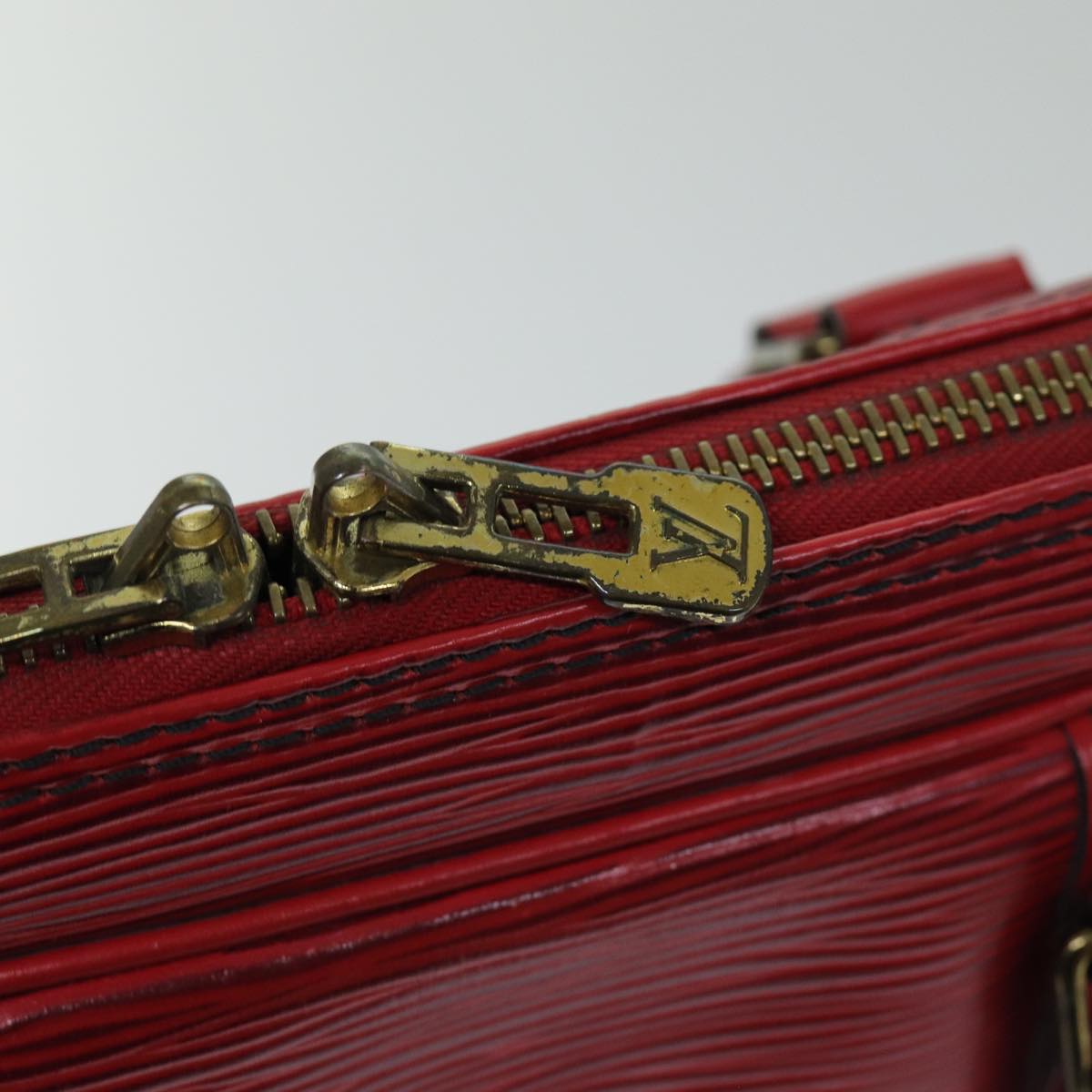 LOUIS VUITTON Epi Porte Documents Voyage Business Bag Red M54477 LV th4936