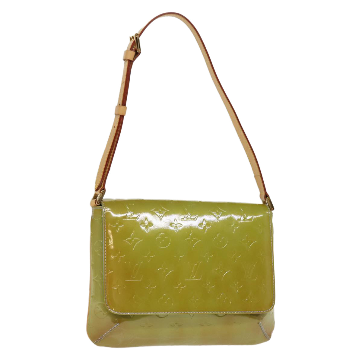 LOUIS VUITTON Monogram Vernis Thompson Street Bag Baby Blue M91009 th4937