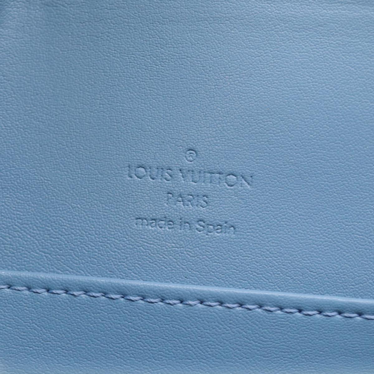 LOUIS VUITTON Monogram Vernis Thompson Street Bag Baby Blue M91009 th4937