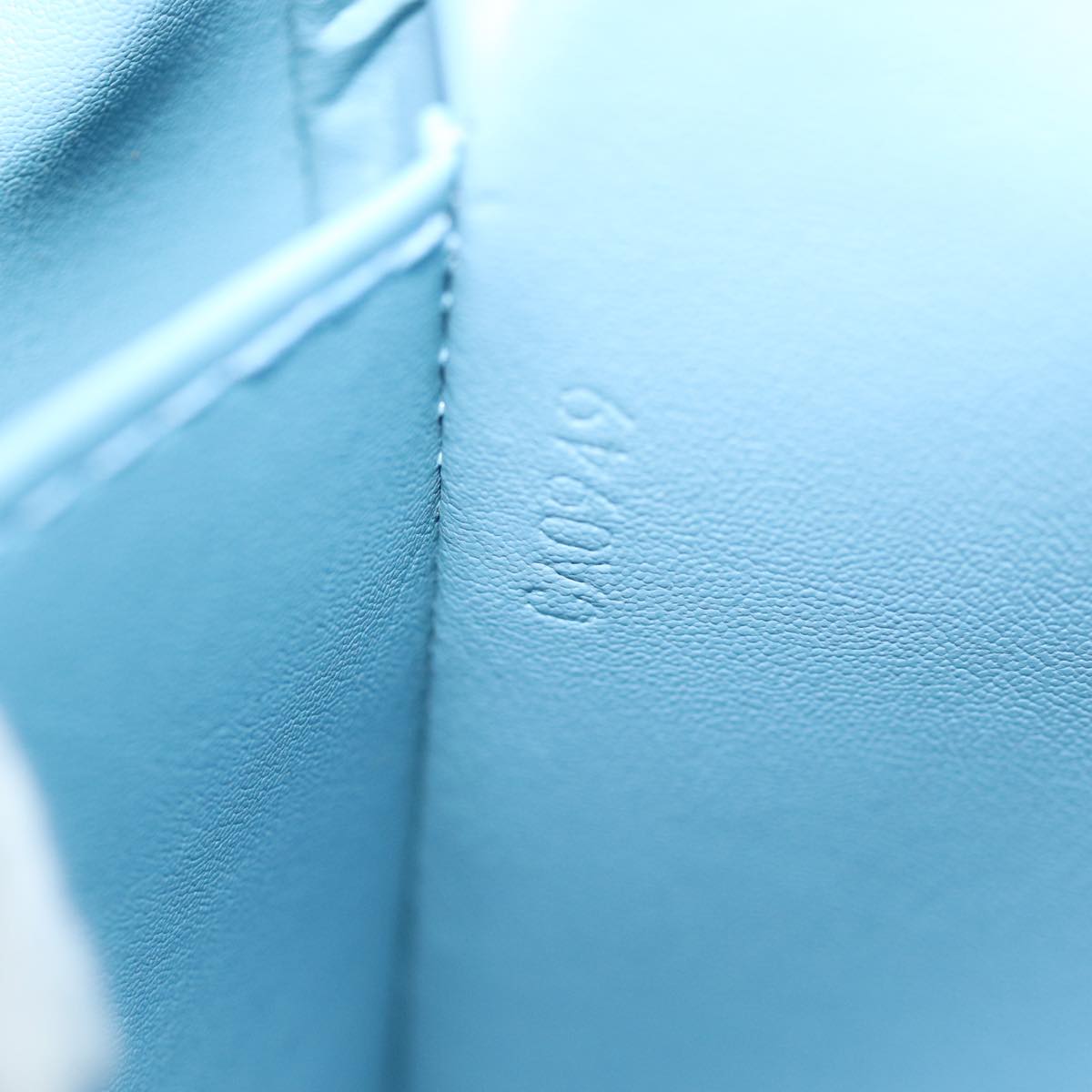 LOUIS VUITTON Monogram Vernis Thompson Street Bag Baby Blue M91009 th4937