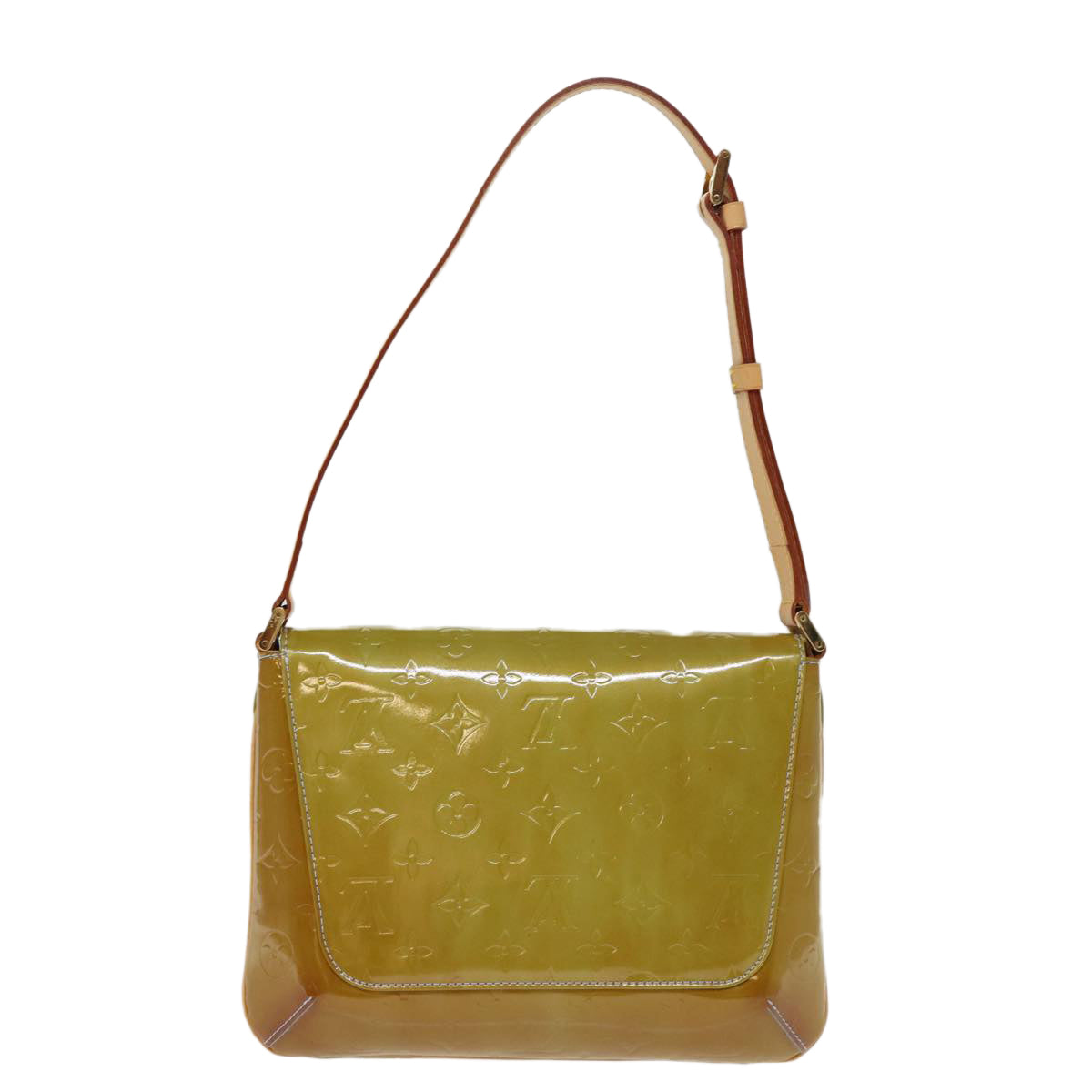 LOUIS VUITTON Monogram Vernis Thompson Street Bag Baby Blue M91009 th4937