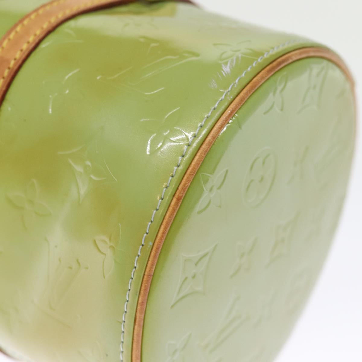 LOUIS VUITTON Monogram Vernis Bedford Hand Bag Baby Blue M91007 LV th4938
