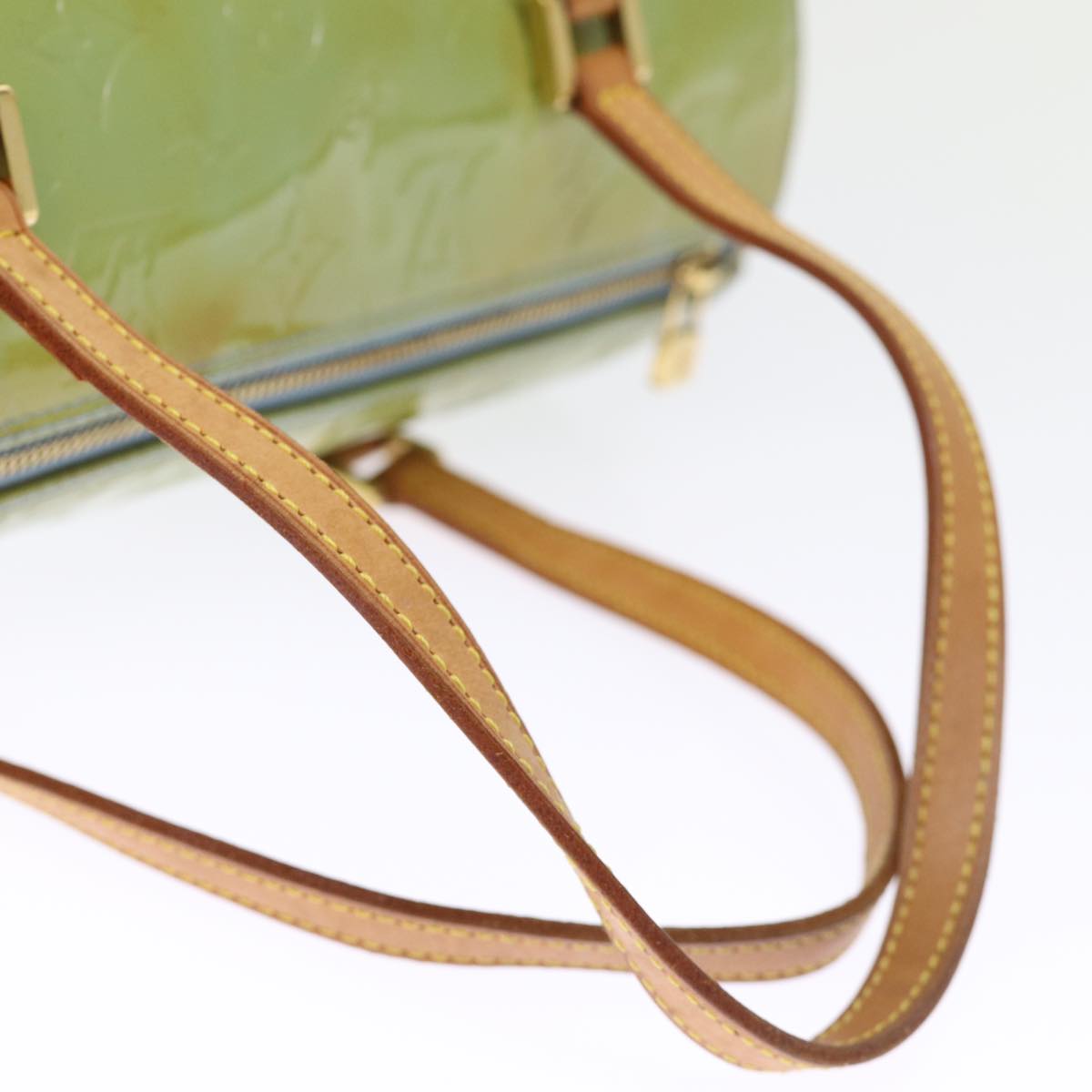 LOUIS VUITTON Monogram Vernis Bedford Hand Bag Baby Blue M91007 LV th4938