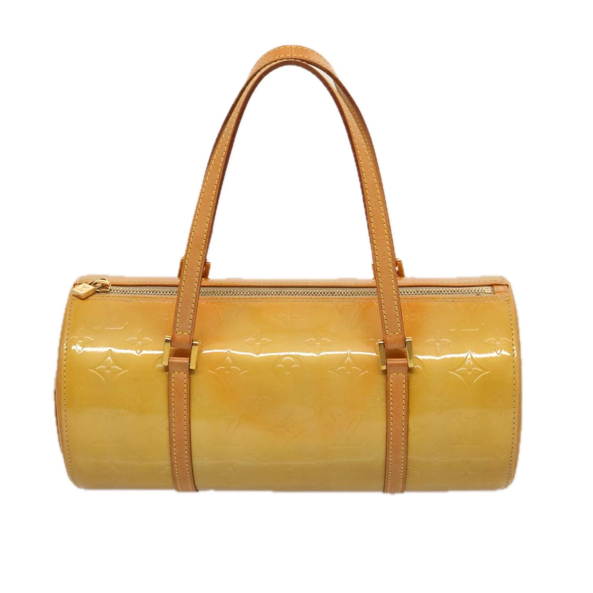 LOUIS VUITTON Monogram Vernis Bedford Hand Bag Beige M91006 LV th4939