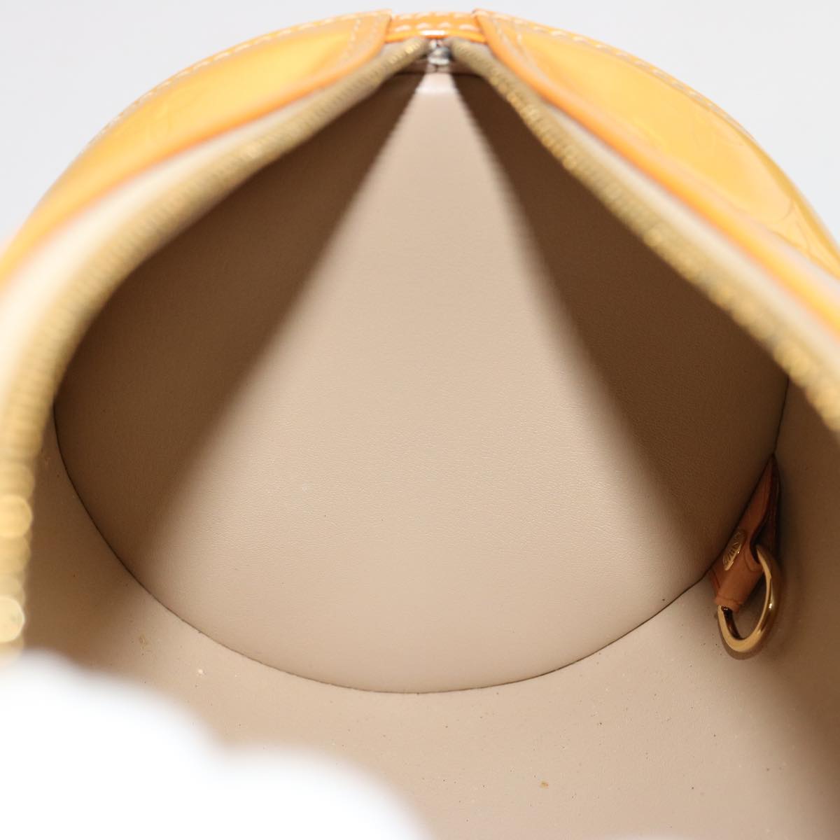 LOUIS VUITTON Monogram Vernis Bedford Hand Bag Beige M91006 LV th4939