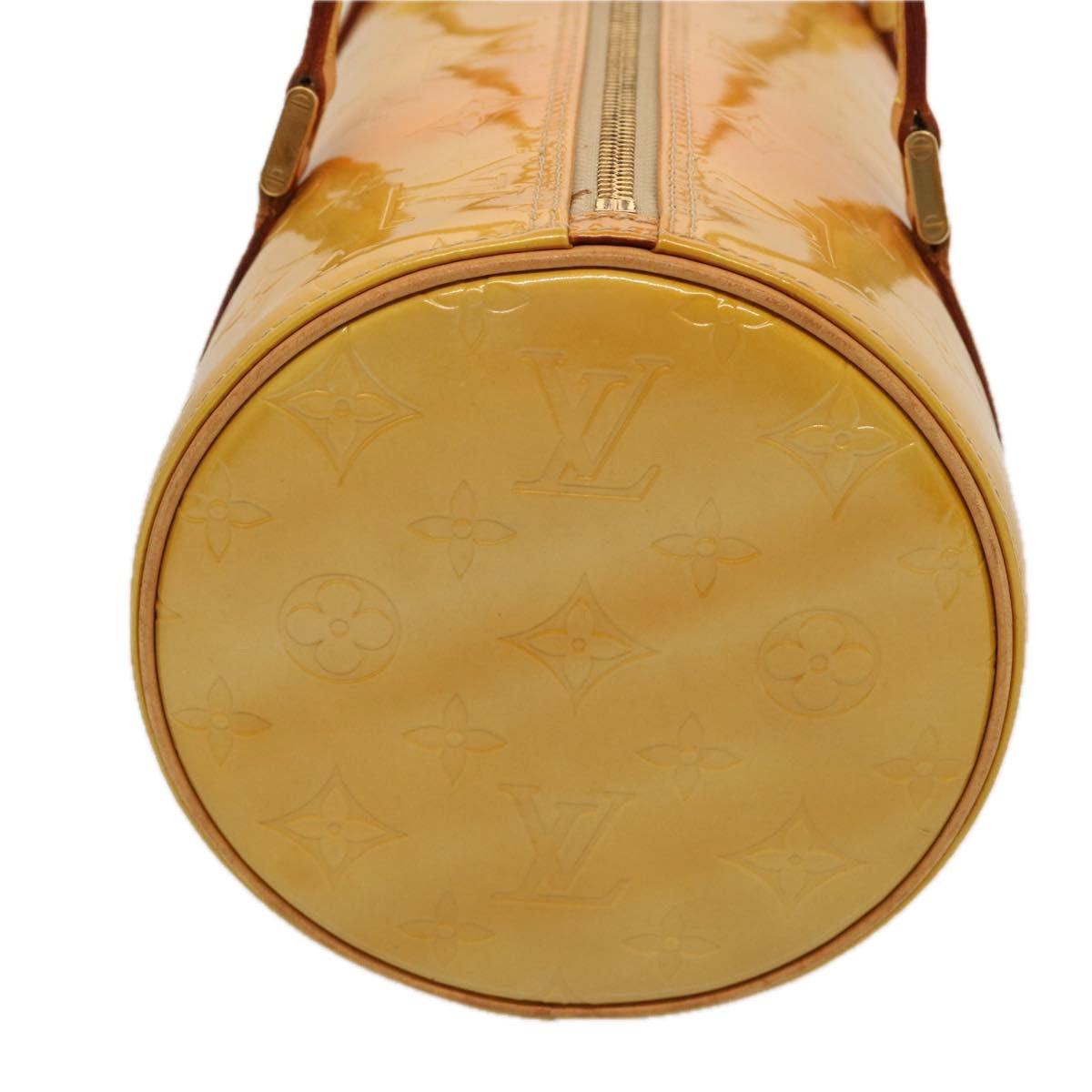LOUIS VUITTON Monogram Vernis Bedford Hand Bag Beige M91006 LV th4939