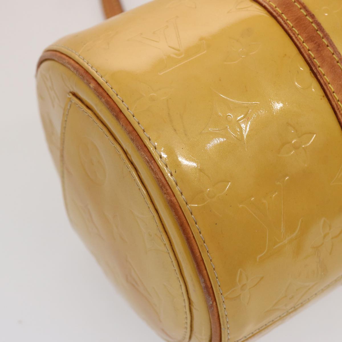 LOUIS VUITTON Monogram Vernis Bedford Hand Bag Beige M91006 LV th4940