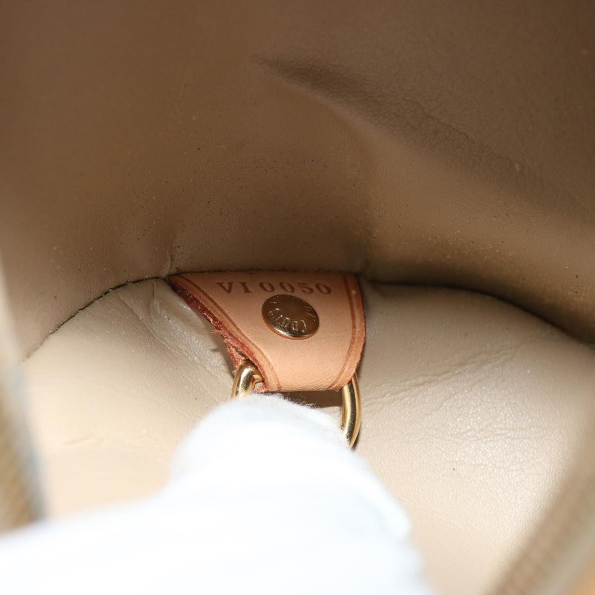 LOUIS VUITTON Monogram Vernis Bedford Hand Bag Beige M91006 LV th4940