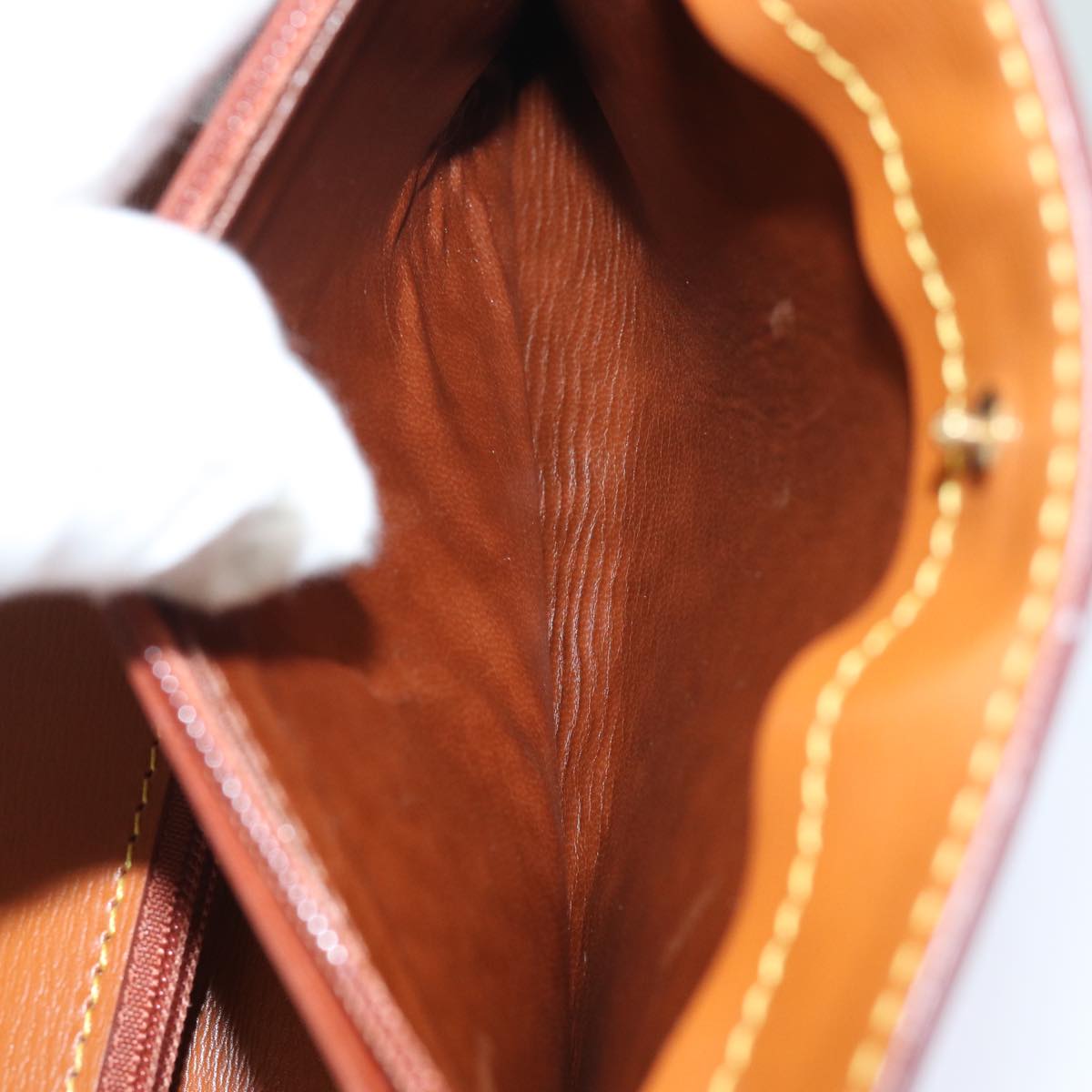 LOUIS VUITTON Epi Tilsitt Pouch Brown M52603 LV th5122