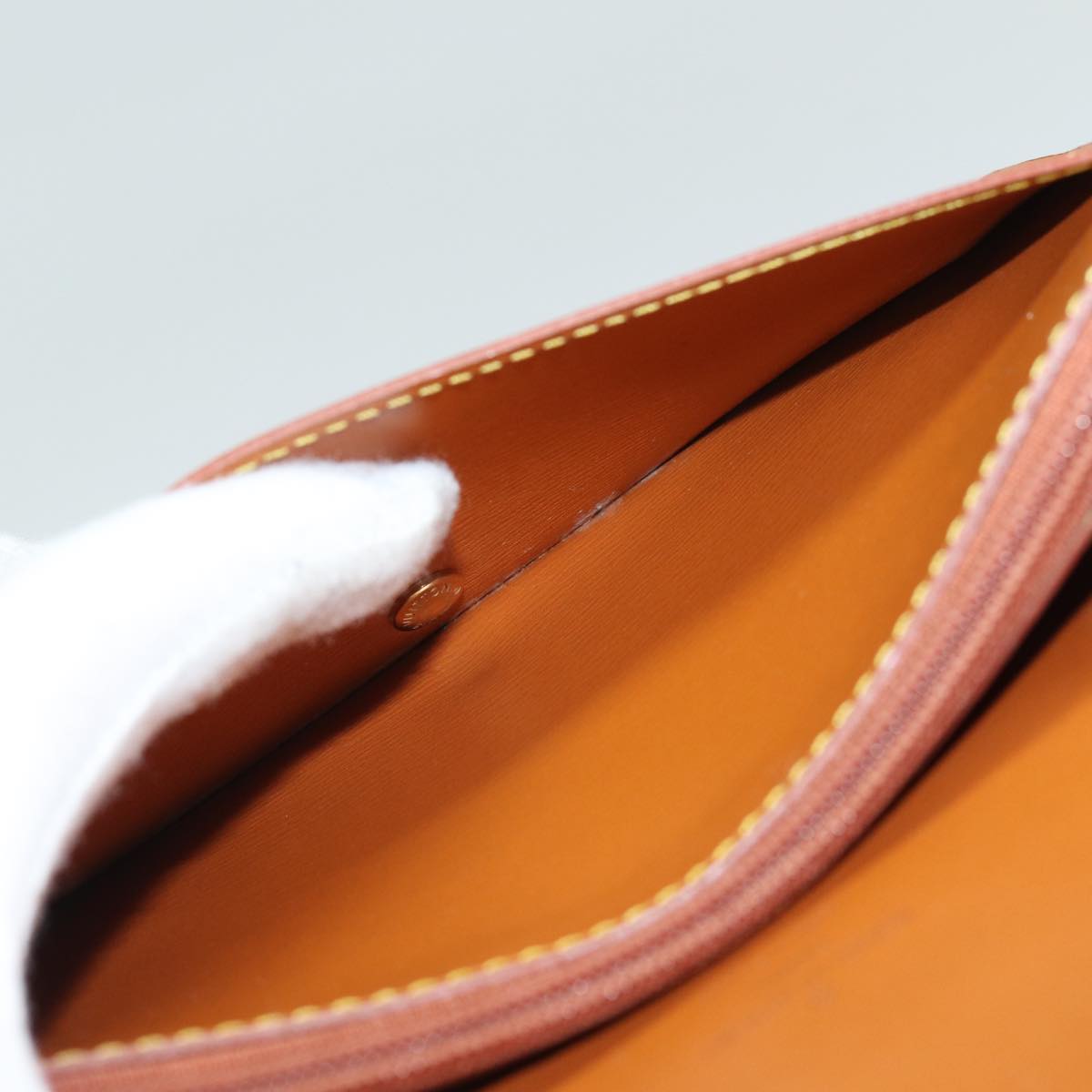LOUIS VUITTON Epi Tilsitt Pouch Brown M52603 LV th5122