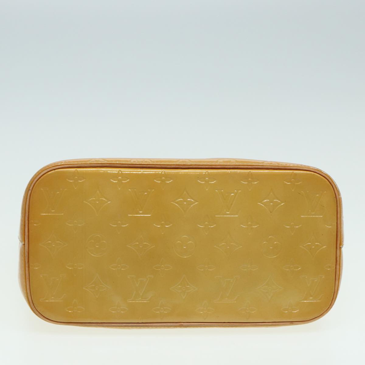 LOUIS VUITTON Monogram Vernis Houston Hand Bag Beige M91004 LV th5141