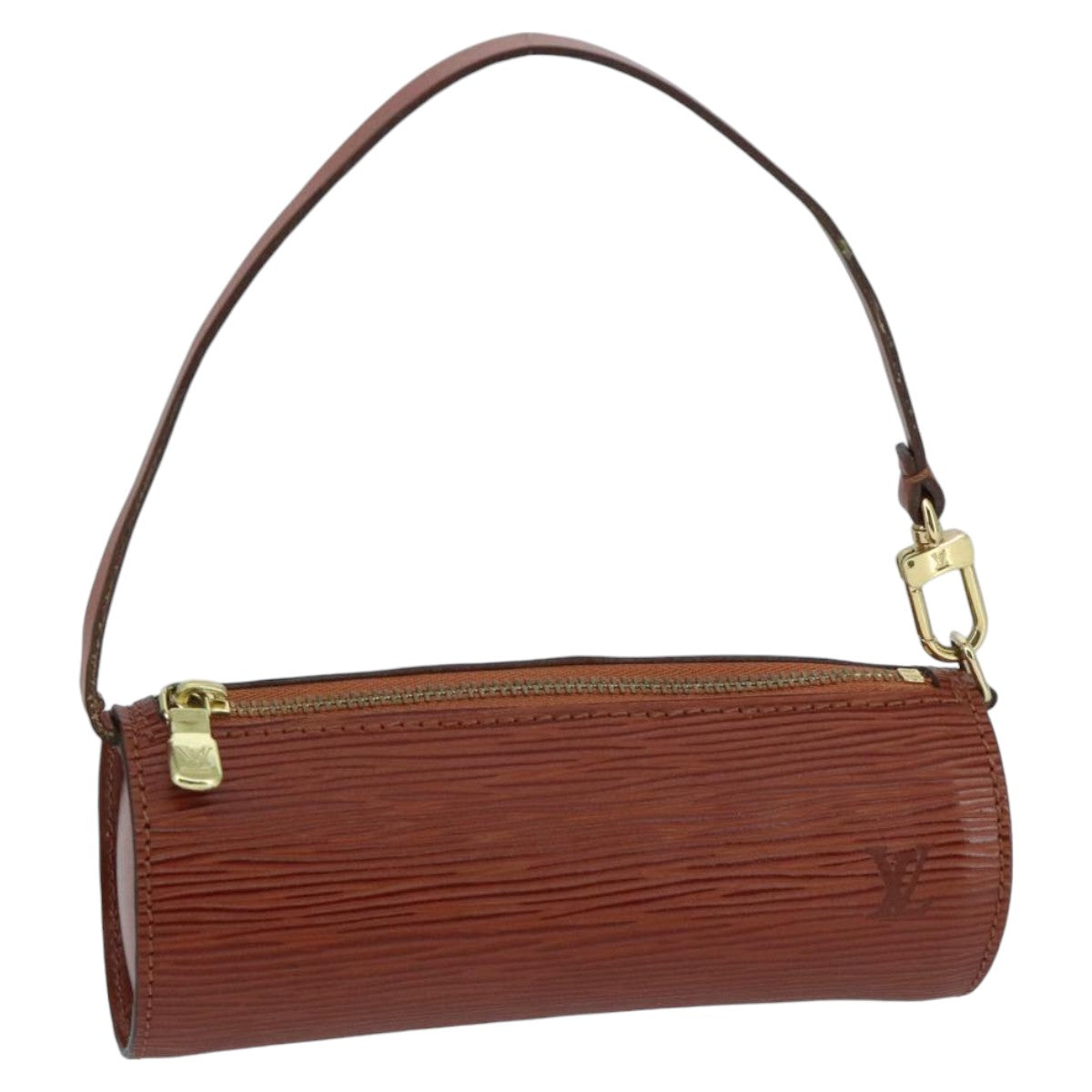 LOUIS VUITTON Epi Soufflot Pouch Brown LV th5313