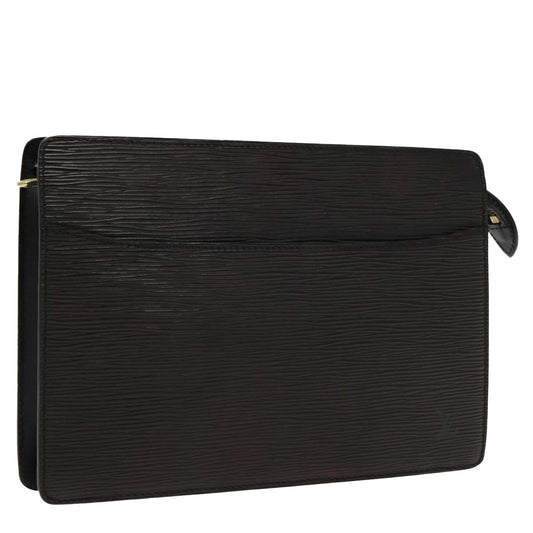 LOUIS VUITTON Epi Pochette Homme Clutch Bag Black Noir M52522 LV th5405