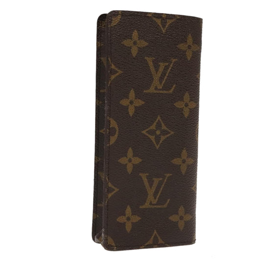 LOUIS VUITTON Monogram Etui Lunette Simple Glasses Case M62962 LV th5409