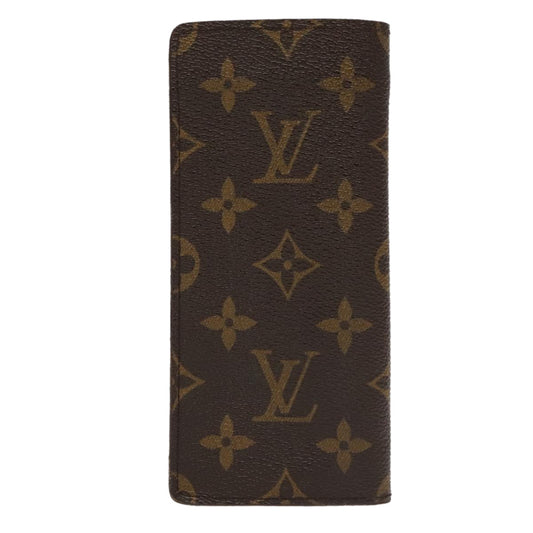 LOUIS VUITTON Monogram Etui Lunette Simple Glasses Case M62962 LV th5409