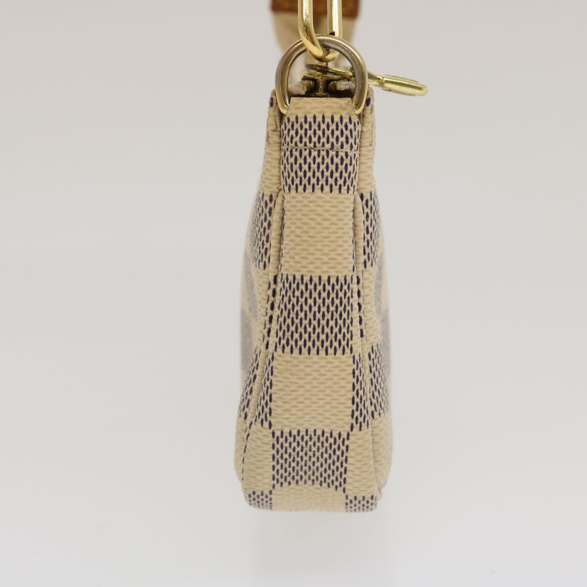 LOUIS VUITTON Damier Azur Mini Pochette Accessoires Pouch N58010 LV 35103