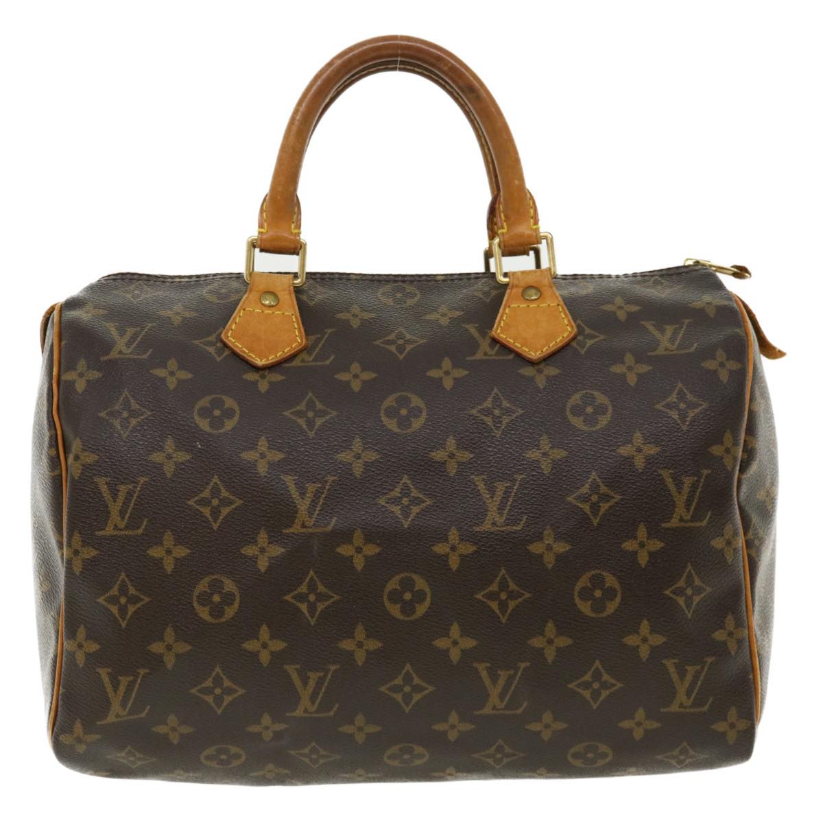 LOUIS VUITTON Monogram Speedy 30 Hand Bag M41526 LV nh594