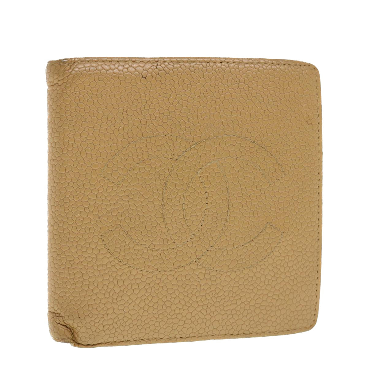 Luxury Chanel Wallet Caviar Skin Beige CC  ti1127