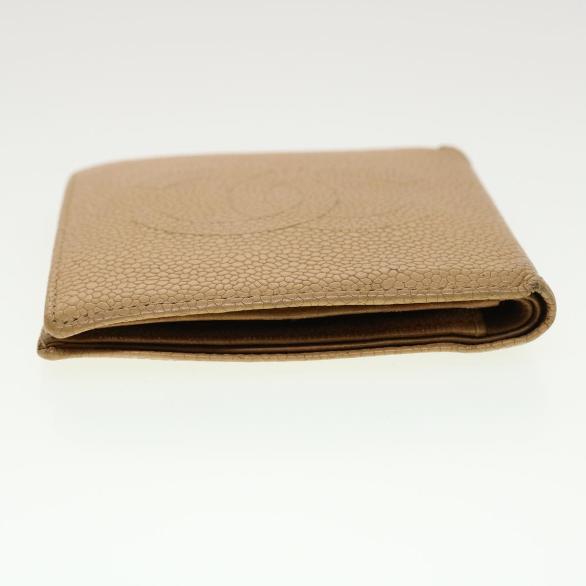Luxury Chanel Wallet Caviar Skin Beige CC  ti1127
