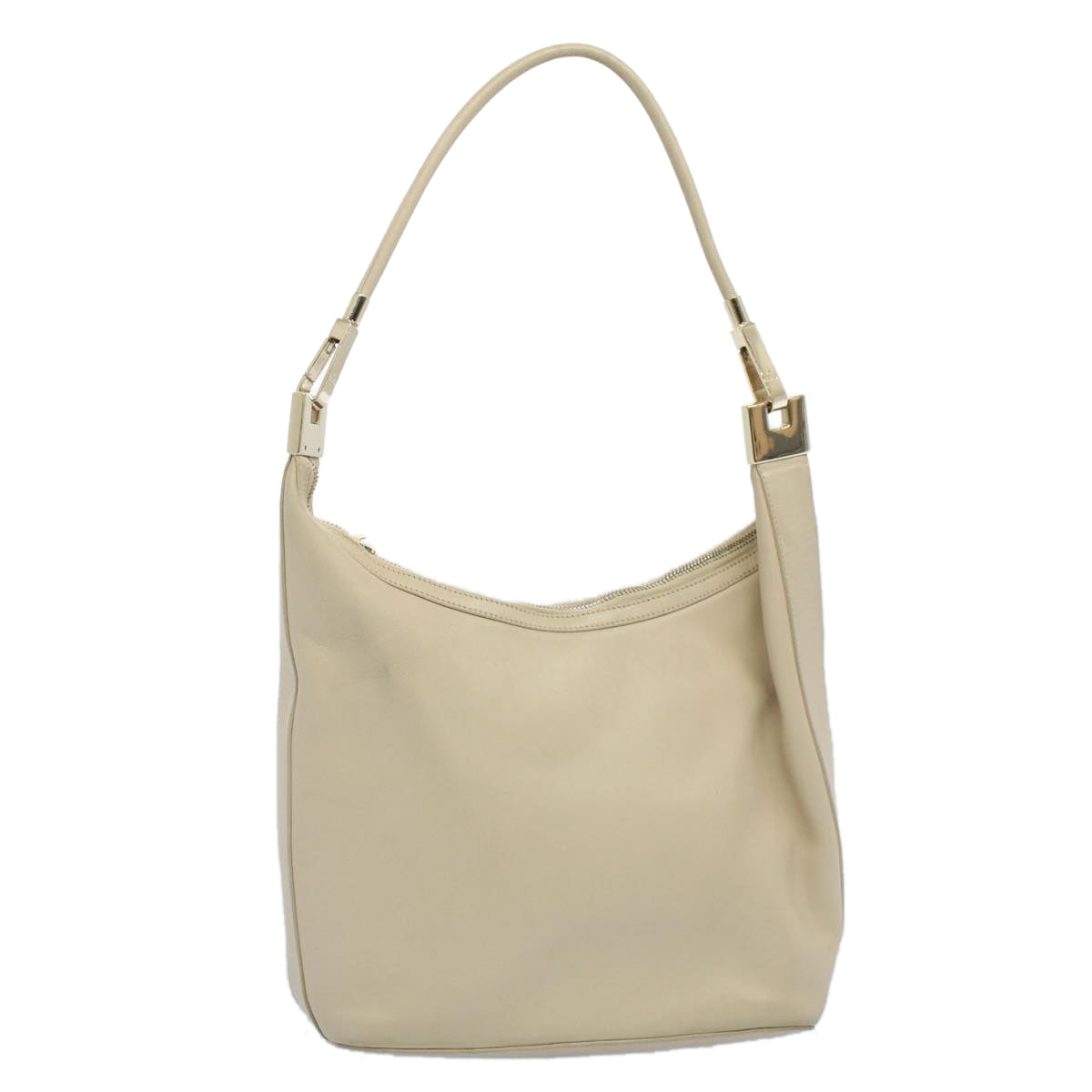 Luxury Gucci Shoulder Bag Leather Beige 1223