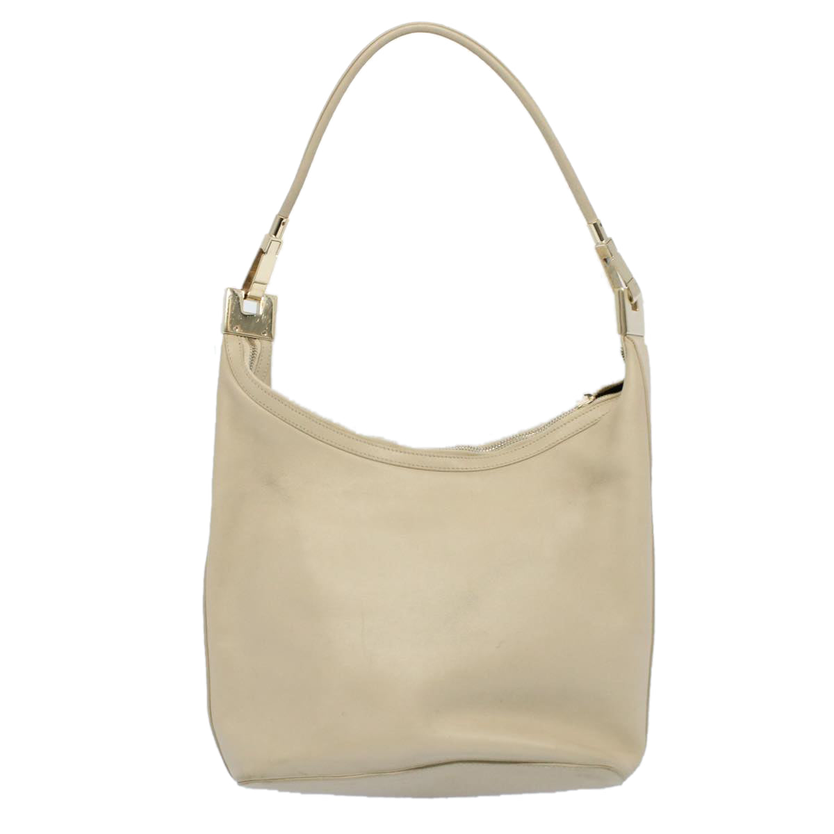 Luxury Gucci Shoulder Bag Leather Beige 1223