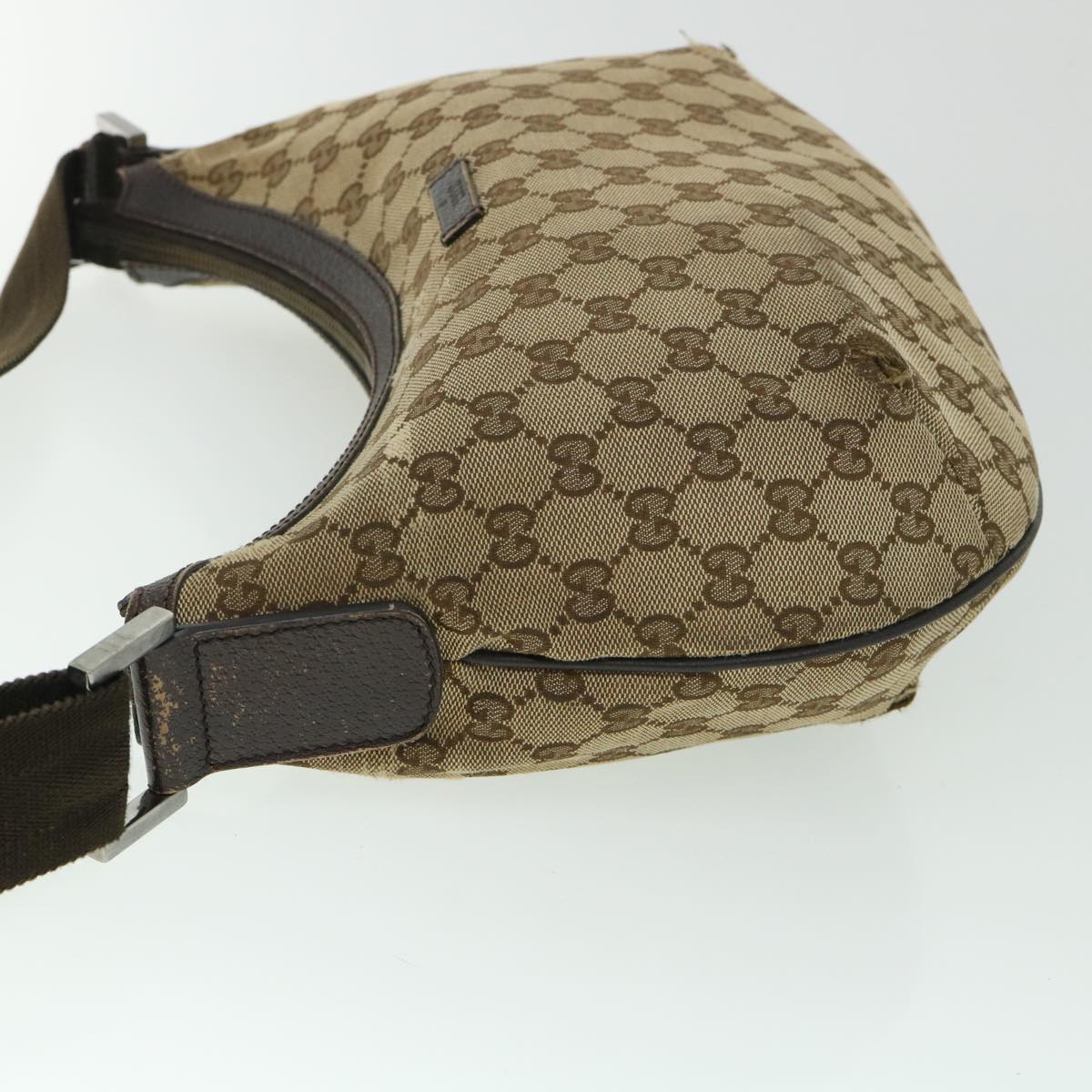 Luxury Gucci GG Canvas Shoulder Bag Beige Brown 181092 1226