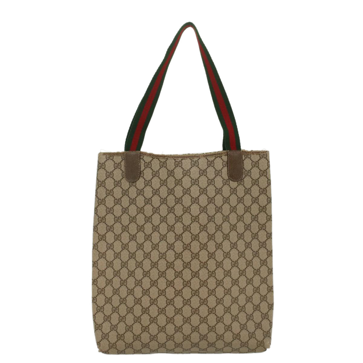 Luxury Gucci GG Canvas Web Sherry Line Tote Bag Beige Red Green 39 02 003 1250