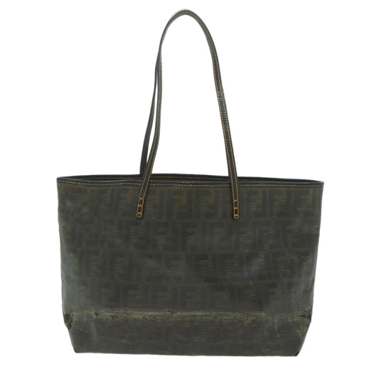 Luxury FendiZucca Canvas Tote Bag Brownti1394